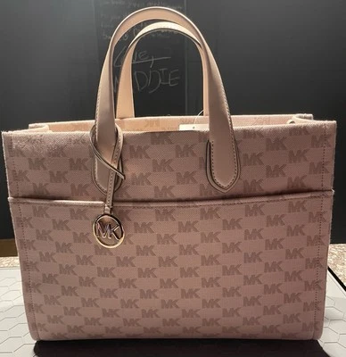 MICHAEL KORS LARGE TOTE GIGI SOFT PINK COLOR NWT MSRP $ 398.00 AUTHENTIC - Image 1 of 4