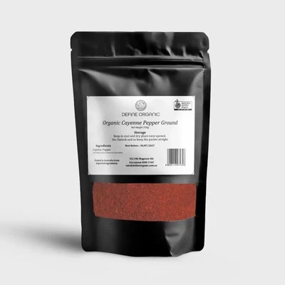 Organic Cayenne Pepper Powder – Spicy & Hot – 100% Pure – Natural Cooking Spice - image 1 of 4