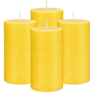 Lemongrass Scented Pillar Candles 2x4 Inch, Large Citronella Candles，Pillar C... - Picture 1 of 8
