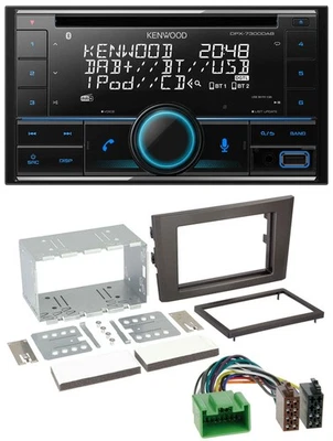 Kenwood CD 2DIN DAB USB MP3 Bluetooth Autoradio für Volvo XC 90 07-14 16 Pin - Bild 1 von 4