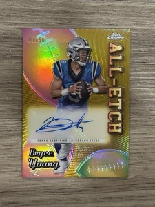 2024 Topps Chrome - All-Etch Autographs Bryce Young #AEA-BY /75 - Picture 1 of 3