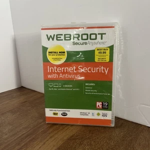 WEBROOT Internet Security Windows 10 Compatible - Picture 1 of 2