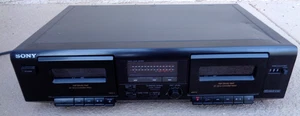 SONY TC-WE305 DUAL STEREO CASSETTE DECK TESTED WORKING CLEAN - Picture 1 of 5