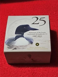 1987-2012 Canada Proof Silver $1 25th Anniversary Loon Dollar OGP #T5123 - Picture 1 of 4