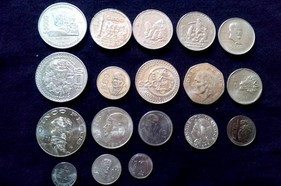 MONEDAS DE MÉXICO lote mixto ALTA CALIDAD pesos centavos Foto 1 de 4