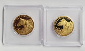 2012 S Proof Sacagawea Dollar Chief and Horse GEM UNC 2pc. - Imagen 1 de 6
