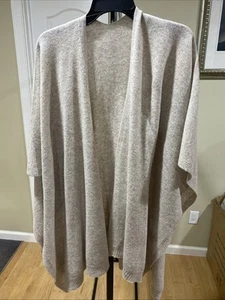 Women's Shawl Wrap Plus Size Cardigan 100% Merino Wool Poncho Cape Fall - Picture 1 of 7