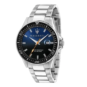 Orologio MASERATI uomo Sfida datario acciaio / nero blu - Imagen 1 de 4