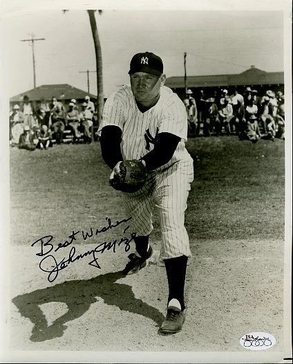 Johnny Mize Signed Jsa Cert Sticker 8x10 Photo Authentic Autograph - Image 1 of 1