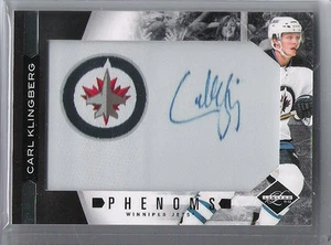 2011-12 LIMITED CARL KLINGBERG PHENOMS AUTO ROOKIE /299 208 PANINI RC JETS - Foto 1 di 1