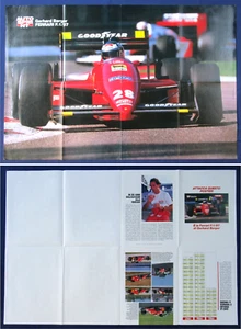 Poster Doppio "GERHARD BERGER - FERRARI F1 / 87 - MONOGRAFIA PILOTA E PALMARES" - Picture 1 of 4