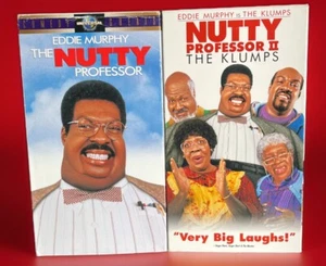 Eddie Murphy Comedy VHS Lot Bundle - The Nutty Professor 1 & 2 - FREE SHIPPING! - Picture 1 of 5