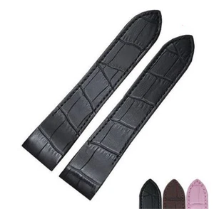 20mm Leather Strap Alligator Grain Watch Band Strap For SANTOS 100 Medium 32m - Picture 1 of 5