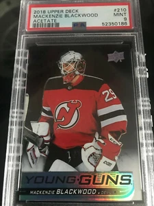 MACKENZIE BLACKWOOD YOUNG GUNS ACETATE RC SSP PSA 9 MINT FREE COMBINED S&H - Picture 1 of 1