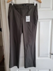 Theory Size 2 Waist 30" Avla Approach Pants Crop Dress Trousers Stretch Khaki - Picture 1 of 4