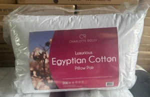2er-Pack extra gefüllte Kissen Hotelqualität fest Deluxe ägyptische Baumwollkissen - - Bild 1 von 1