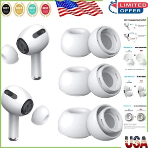 Ultra-Comfortable Silicone Ear Tips for AirPods Pro - 3 Pairs with Storage Box - Picture 1 of 8