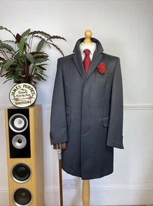 Cappotto giacca cappotto uomo Chester Barrie Savile Row (40R) Covert Whipcord grigio - Foto 1 di 21