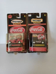 Matchbox Collectibles Coca-Cola 71 Chevy Camaro & 98 Chevy Camaro SS Convertible - Picture 1 of 13