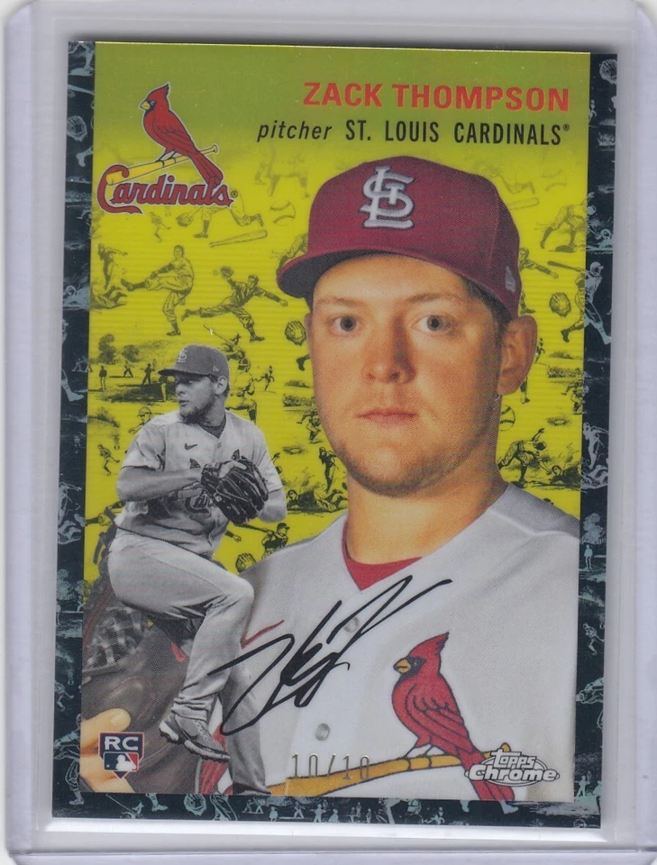 2023 Zach Thompson Topps Chrome Platinum BLACK TOILE REFRACTOR 10/10 /10 - #75 - Image 1 of 1