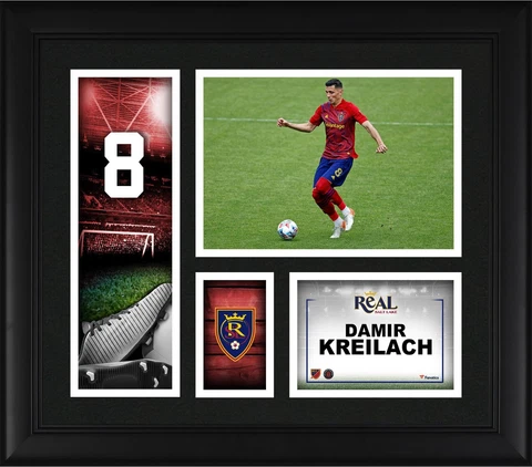 Damir Kreilach Real Salt Lake Framed 15x17 Player Core Collage Cover