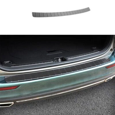 Black Titanium Rear Bumper Protector Guard Trim Fit For Volvo V60 2020-2023 1PCS - Image 1 of 4