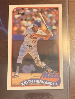 1989 Topps/LJN Baseball Talk Keith Hernandez #48 - Image 1 of 2