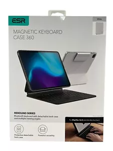ESR - Magnetic Case & Keyboard Stand - For iPad Pro 12.9 - White - New!! - Picture 1 of 6
