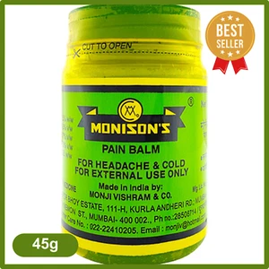 Monisons Schmerzbalsam Ayurvedische Salbe Kopfschmerzen Erkältung Körper Gelenkschmerzen | 45g | UK - Bild 1 von 2