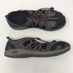 Chaco Youth Sz 5 Kid's Outcross Grey/Red Hiking Water Outdoor Shoe - Picture 1 of 8