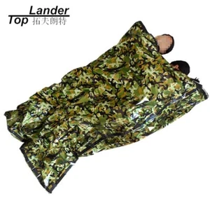 Double Sleeping Bag Survival Emergency Hiking Climbing Travel Camouflage Sleep - Picture 1 of 7
