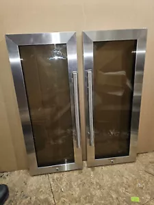25BB81 VINOTEMP VT-36 WINE COOLER DOORS AND HINGES, VERY GOOD CONDITION - Picture 1 of 6