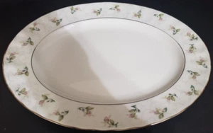 Gorham Platter "Lady Anne" Platinum Trim 14" - Picture 1 of 8
