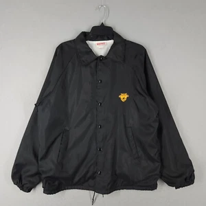 Vintage West Point Jacket Mens L Black Windbreaker Army Military Academy USA 80s - Picture 1 of 14