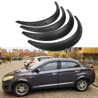 Kit de extensión de carrocería ancha de guardabarros de 4,5" arcos de rueda negros para Nissan Altima Foto 1 de 4