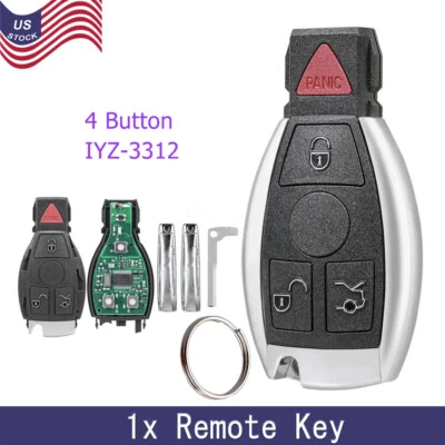 For Mercedes Benz C230 C250 C280 C300 C350 C400 CLK350 Remote Key Fob IYZ-3312 - Image 1 of 4