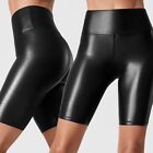 Womens High Waist PU Leather Shorts Ladies Sports Casual Club Party Hot Pants