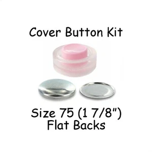 Starter kit pulsanti di copertura taglia 75 (1 7/8 pollici) con strumento - schienale piatto - Foto 1 di 2