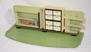 hübscher 50er KAUFLADEN aus HOLZ mit etwas Zubehör Spielzeug 50s vintage - Bild 1 von 7