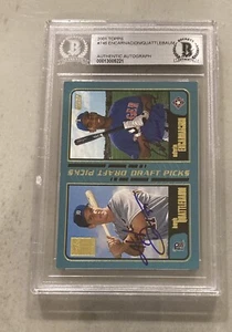 2001 Topps Dual Autographed Edwin Encarnacion Hugh Quattlebaum BAS Beckett - Picture 1 of 3