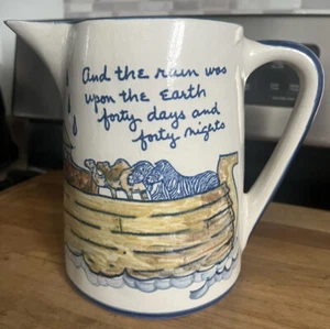 VINTAGE LOUISVILLE POTTERY STONEWARE  NOAH’S ARK  64 OZ PITCHER  - Picture 1 of 5