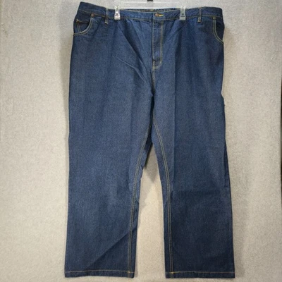 Duke Haband Men’s Relaxed Fit Carpenter Jeans Blue Denim Work Pants Size 52M - Image 1 of 4