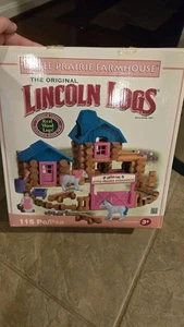 Lincoln Logs Little Prairie Farmhouse Wooden -Read Description - Picture 1 of 5