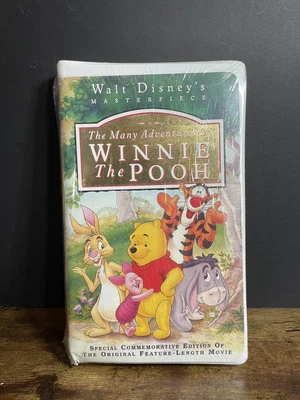 New Sealed Disney's The Many Adventures of Winnie the Pooh VHS 1996 Masterpiece  - Image 1 of 4
