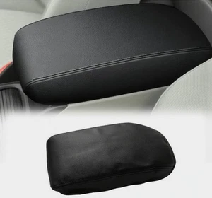 For Honda Civic 2012-2015 Black Leather Center Console Lid Armrest Cover Skin - Picture 1 of 8
