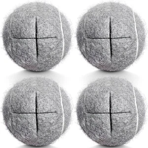 4 Pezzi Palline da Tennis Pretagliate Resistenti Walker Glide Balls Cuscinetti in Feltro per Mobili - Foto 1 di 6