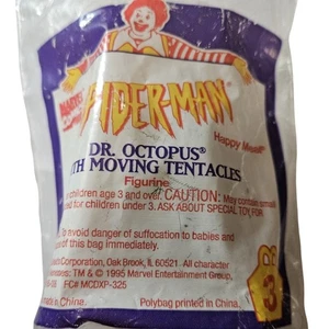 1995 McDonalds Spiderman Dr Octopus Marvel Comics New in Package - Picture 1 of 2