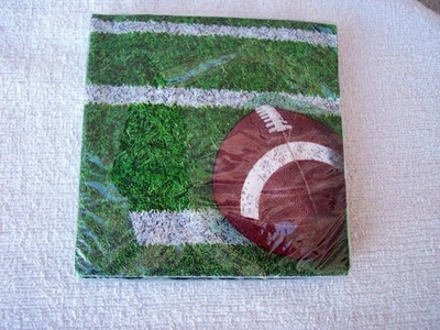 Fútbol NUEVO Servilletas de Papel Rush Puerta Trasera Fiesta Paquete de 18 REGALO Deportes Playoffs Foto 1 de 3