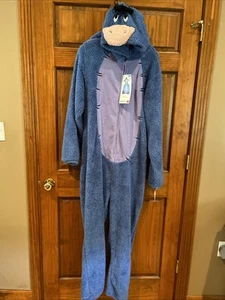 Disney Eeyore Winnie The Pooh One Piece Mens Large Pajamas Union Suit - Picture 1 of 5